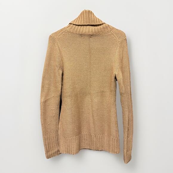 Banana Republic Women’s Textured Turtleneck Pullover Sweater Size S Tan - Picture 3 of 3
